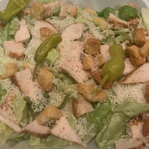 Chicken Caesar Salad.