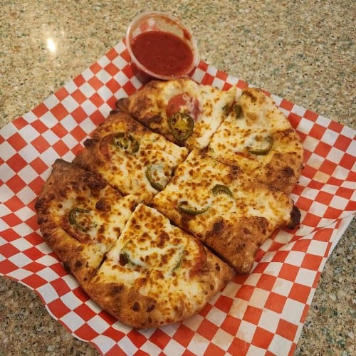 Pepperoni & Jalapeño Cheese Sticks.