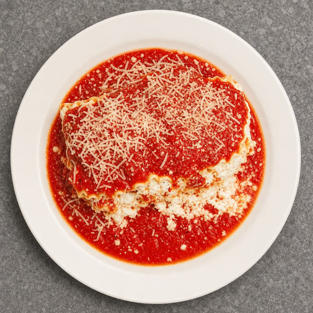 Meat Lasagna dinner.