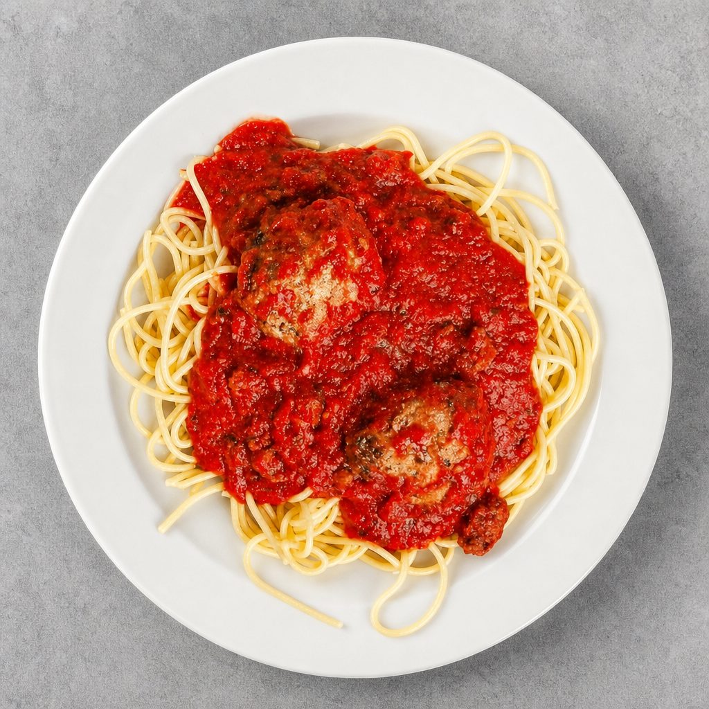 Spaghetti with Meatballs dinner.