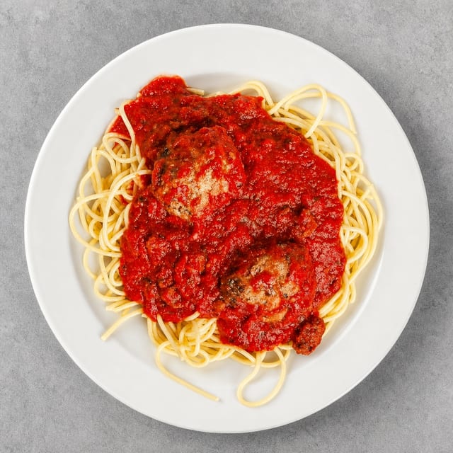 Spaghetti with Meatballs dinner.