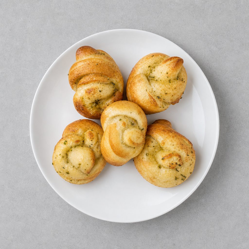 Garlic Knots with Sauce.