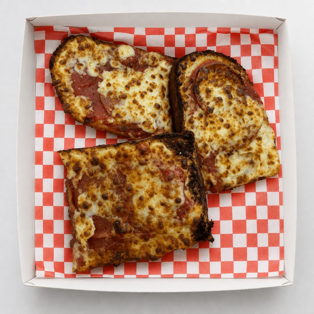 8" Pizza Bread with Pepperoni.