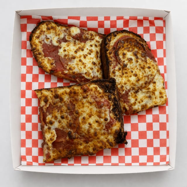 8" Pizza Bread with Pepperoni.