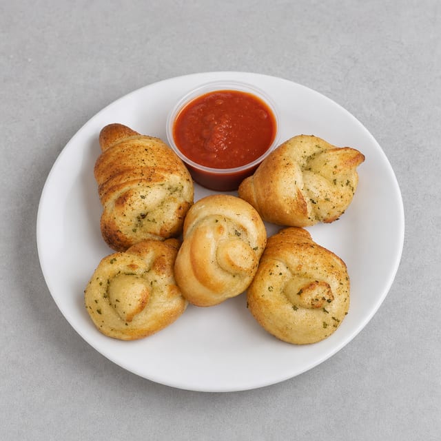 Garlic Knots with Sauce.