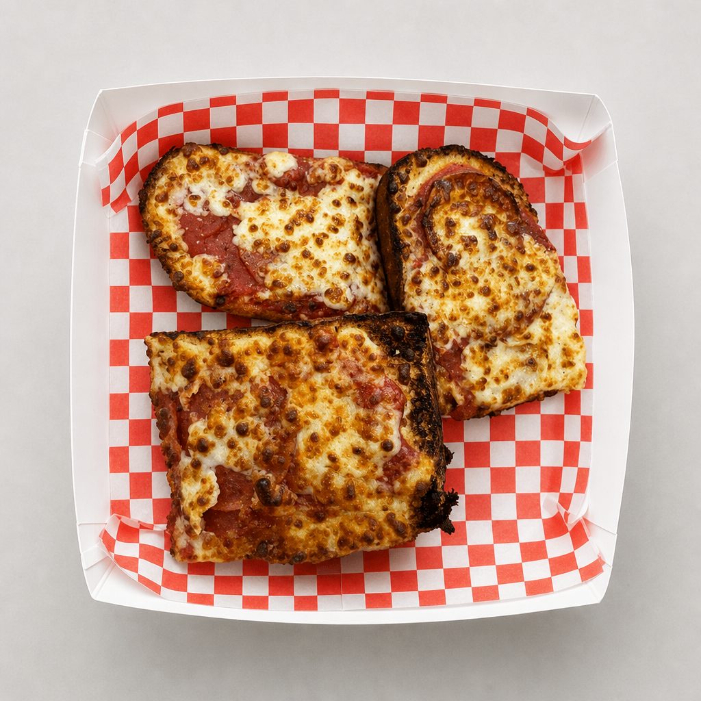 8" Pizza Bread with Pepperoni.