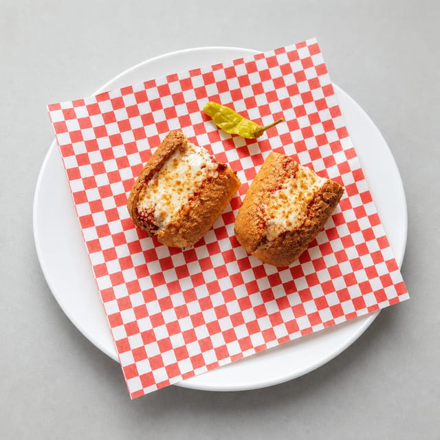 Meatball and Cheese Sandwich.