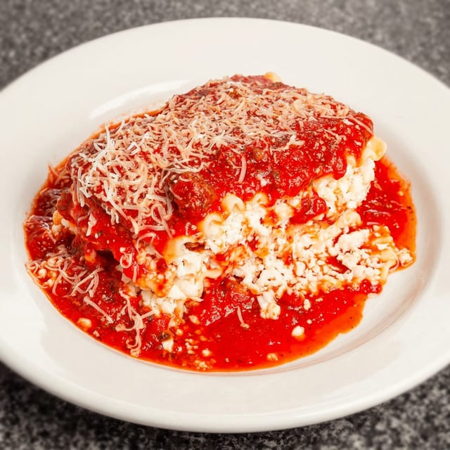 A la Carte Meat Lasagna.