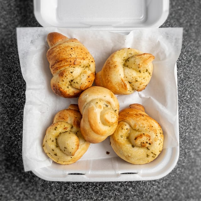 Garlic Knots with Sauce.