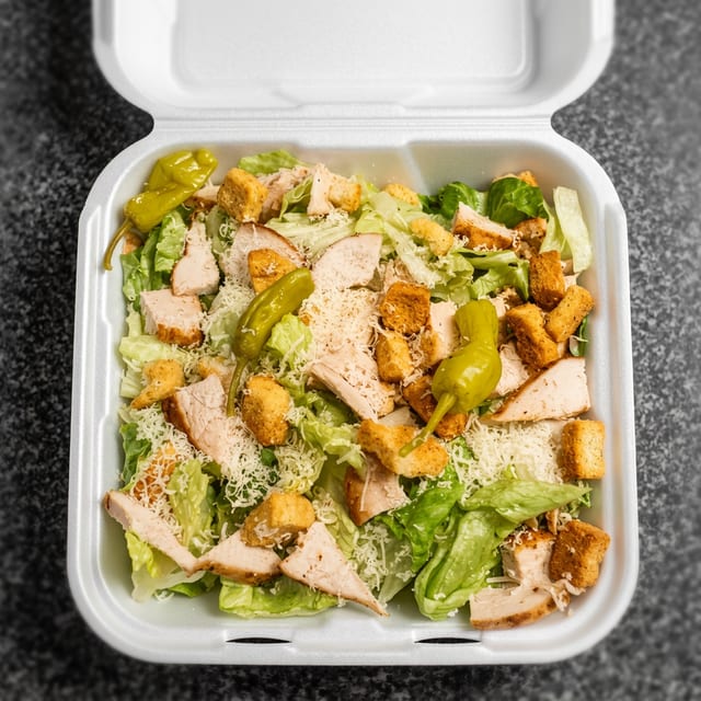 Chicken Caesar Salad.