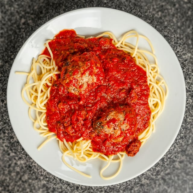 A la Carte Spaghetti with Meat Sauce.