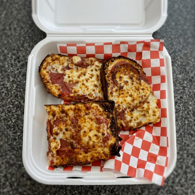 8" Pizza Bread with Pepperoni.